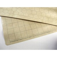 RPG Battlemat 66x60 - rutnät  2,5 cm 23 1/2 x 26” Vändbart rutnät router/hex