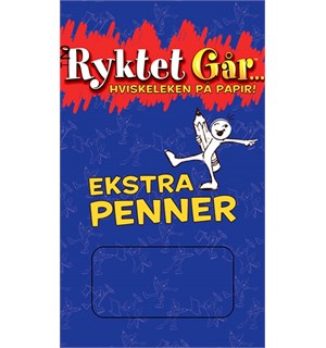 Ryktet Går - Ekstra penner (8 stk) 