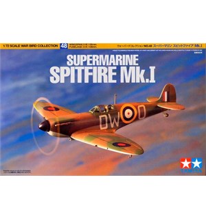 Supermarine Spitfire Mk.I 1:72 Tamiya 1:72 Byggesett 