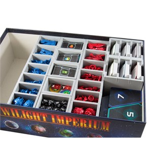 Twilight Imperium 4th Ed. Insert Få system i spillboksen 