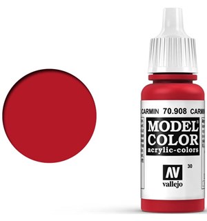 Vallejo Akryl Model Color Carmine Red Tilsvarer X-7 