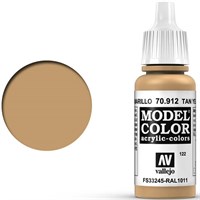 Vallejo Akryl Model Color Tan Yellow Tilsvarer 4601AP/4390AP/4603AP/XF-15