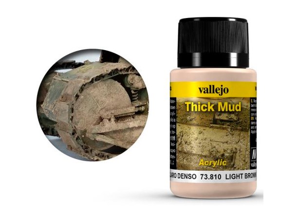 Vallejo Mud Thick Mud Light Brown - 40ml
