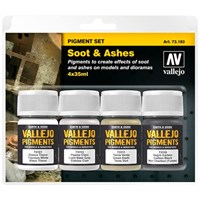 Vallejo Pigment Set Soot & Ashes 