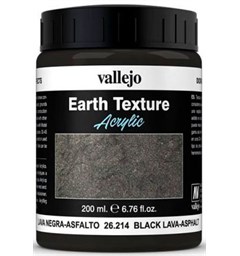 Vallejo Texture Black Lava Asphalt 200ml Earth Texture Acrylic