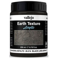 Vallejo Texture Black Lava Asphalt 200ml Earth Texture Acrylic