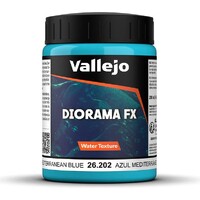 Vallejo Water Mediterranean Blue 200ml Water Texture Acrylic