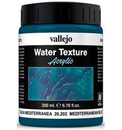 Vallejo Water Mediterranean Blue 200ml Water Texture Acrylic
