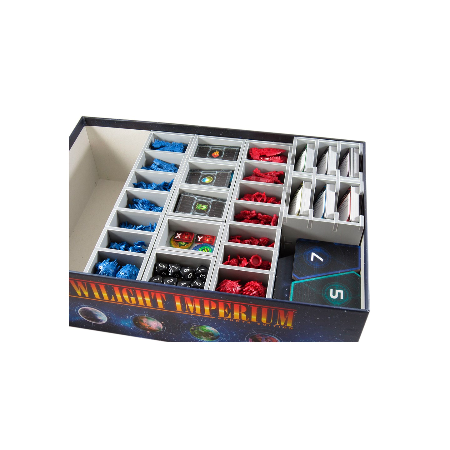 Twilight Imperium 4th Ed. Insert Få system i spillboksen