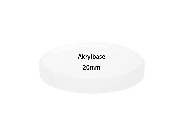 Akrylbaser Rund 20mm (15 stk)