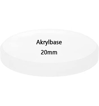 Akrylbaser Rund 20mm (15 stk)