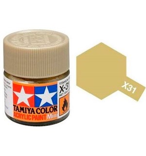 Akrylmaling MINI X-31 Titan Gold Tamiya 81531 - 10ml 