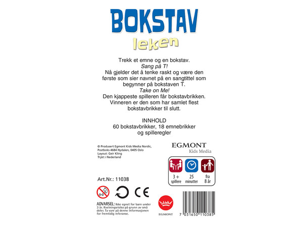 Bokstavleken - NORSK 