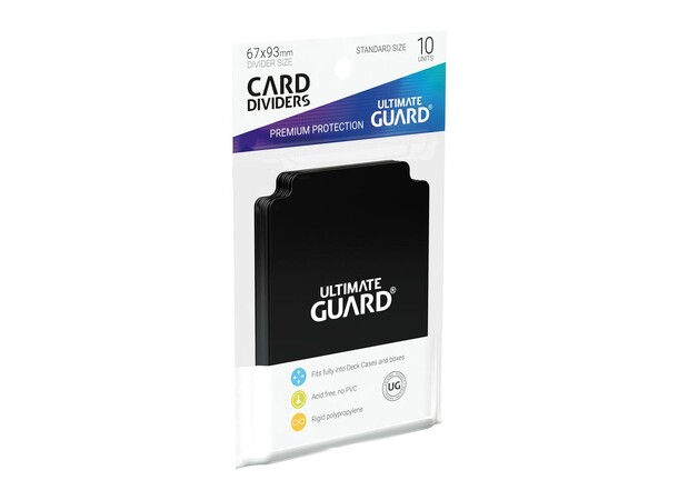 Card Dividers x10 Svart Ultimate Guard 