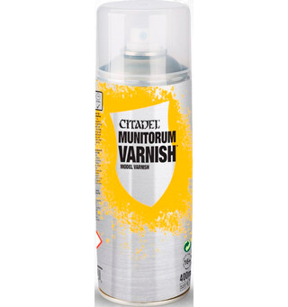Citadel Spray Munitorum Varnish Klarlakk - Semi matt/Satin finish