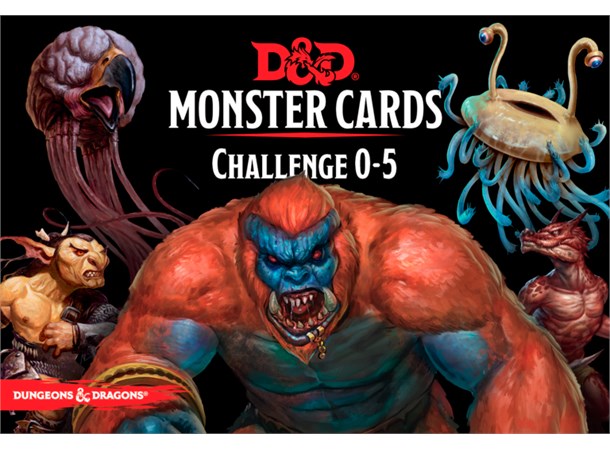 D&D Cards Monster Challenge 0-5 Dungeons & Dragons - 268 kort
