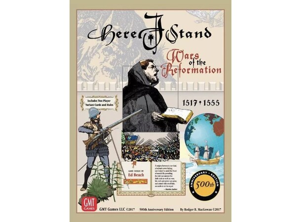 Here I Stand Wars of the Reformation 500th Anniversary Edition Brettspill 