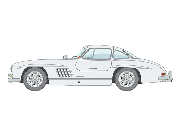 Mercedes-Benz 300 SL Gullwing 1:16 Italeri 1:16 Byggsats 