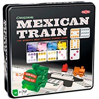 Mexican Train Domino Original Brettspill Metallboks