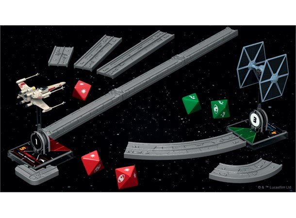 Star Wars X-Wing Movement & Range Ruler Deluxe tilbehør Star Wars X-Wing 2nd Ed