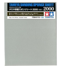 Tamiya Sanding Sponge  - 2000 Slipsvamp P2000