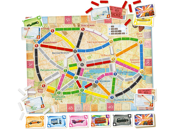 Ticket To Ride London Brettspill 