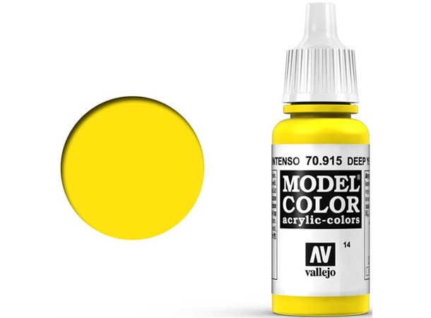 Vallejo Akryl Model Color Deep Yellow Tilsvarer Tamiya X-8
