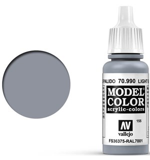 Vallejo Akryl Model Color Light Grey Tilsvarer 4762AP, 4313AP, XF-66 