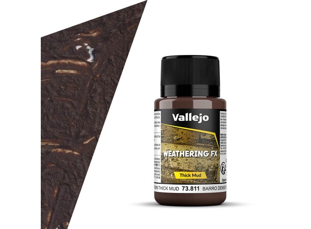 Vallejo Mud Thick Mud Brown - 40ml 