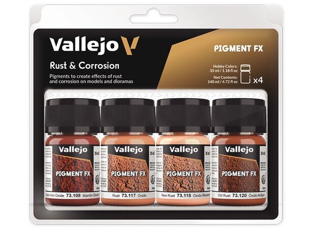 Vallejo Pigment Set Rust & Corrosion 