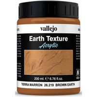 Vallejo Texture Brown Earth 200ml Earth Texture Acrylic