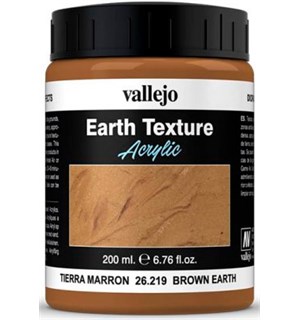 Vallejo Texture Brown Earth 200ml Earth Texture Acrylic 