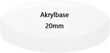 Akrylbaser Rund 20mm (15 stk)