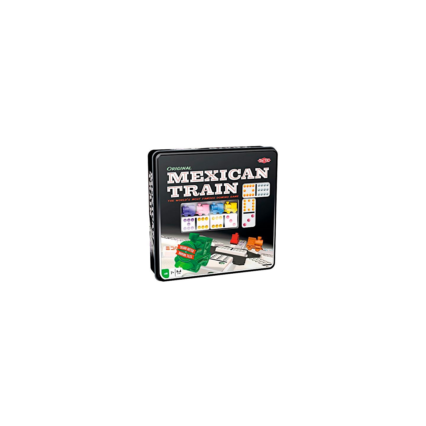 Mexican Train Domino Original Brettspill Metallboks