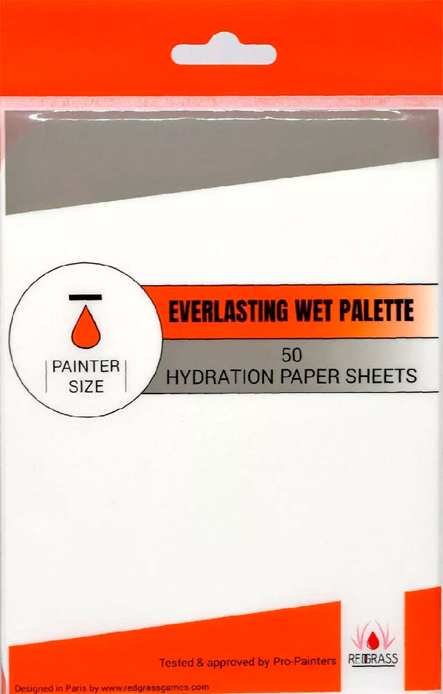 Hydration PaperSheets Painter 15x20 cm 50stk til  Redgrass Wet Palette Painter
