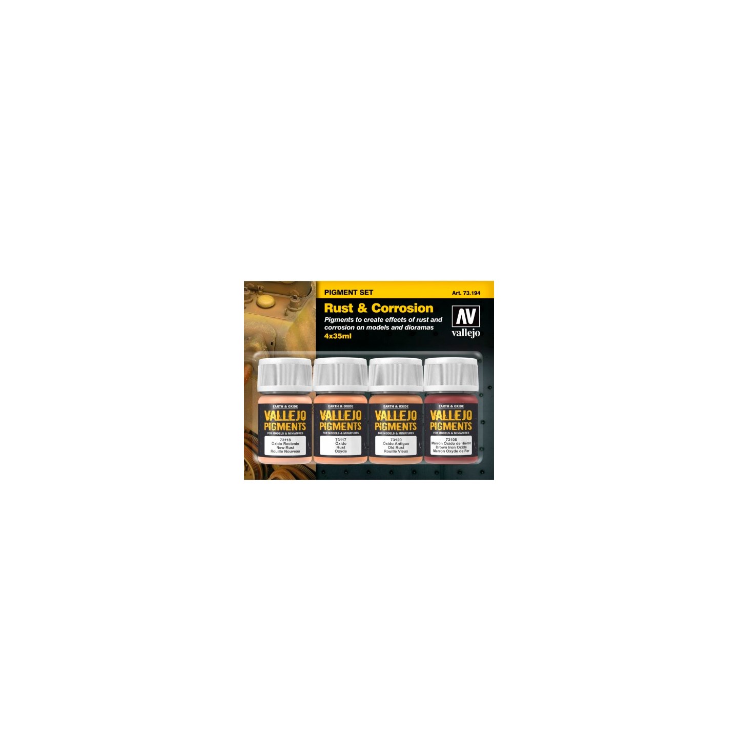 Vallejo Pigment Set Rust & Corrosion
