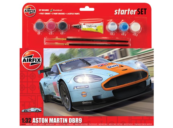 Aston Martin DBR9 Starter Set 15cm Airfix 1:32 Byggesett