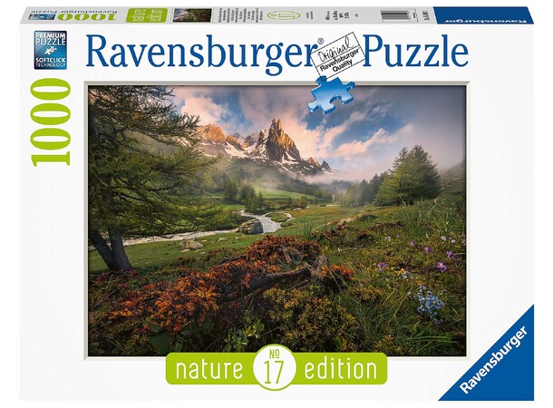 Claree Valley French Alps 1000 biter Puslespill - Ravensburger Puzzle