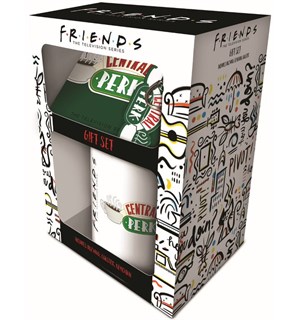 Friends Central Perk Gift Set Kopp + Coaster + Nøkkelring 