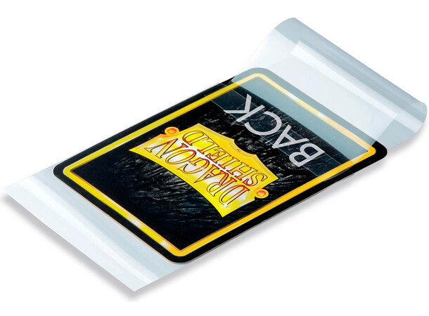 Innersleeves Clar m/flipp 63x88 Dragon Shield 4-sidigt skydd 