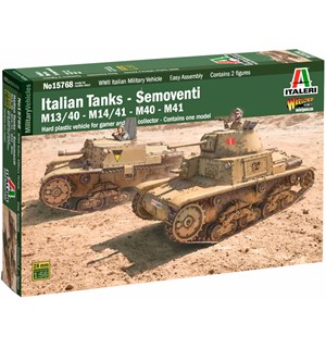 Italian Tanks Semoventi Italeri 1:56 Byggesett 