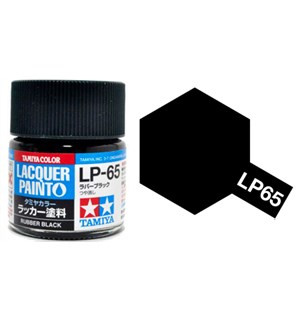 Lakkmaling LP-65 Rubber Black Tamiya 82165 - 10ml 
