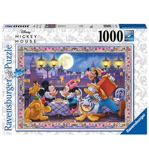 Mikke Romantisk 1000 biter Puslespill Disney Ravensburger Puzzle 