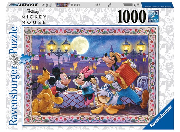 Mikke Romantisk 1000 biter Puslespill Disney Ravensburger Puzzle