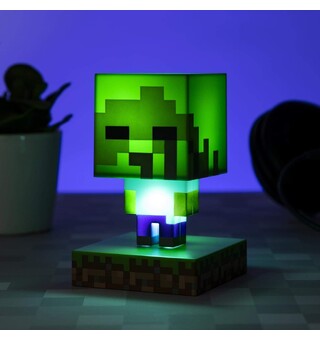 Minecraft Zombie Lampe - 8 cm