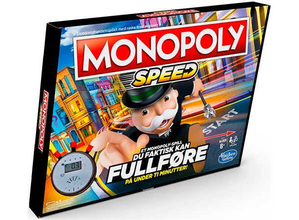 Monopoly Speed Brettspill Norsk utgave