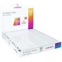 Plastficka 18-Pocket Side Load Vit x50 Gamegenic - Passar Double Sleeve