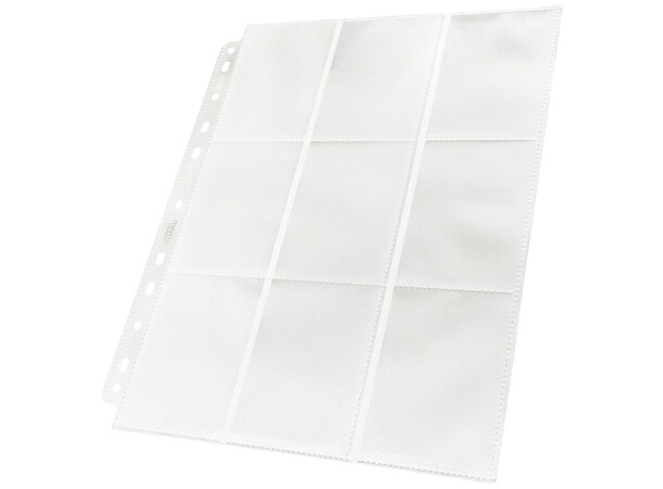 Plastficka 18-Pocket Side Load Vit x50 Gamegenic - Passar Double Sleeve 