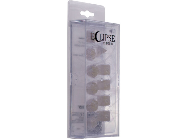 RPG Dice Set Eclipse 11 Arctic White Tärningsset för rollspel 