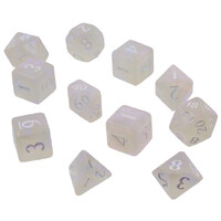 RPG Dice Set Eclipse 11 Arctic White Tärningsset för rollspel